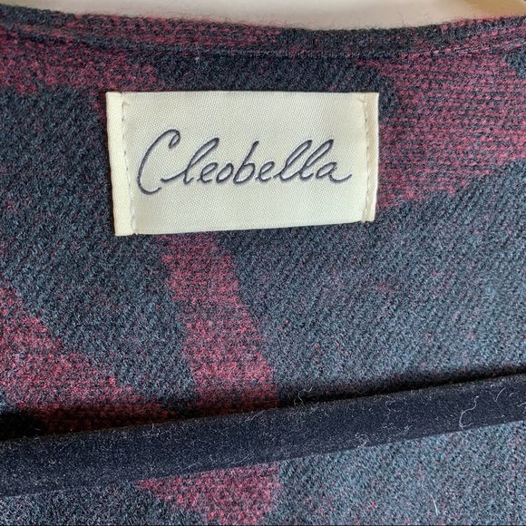 Cleobella Sevigny Capelet Tassel Shawl Poncho Cape Cardigan in Bordeaux - Picture 13 of 14